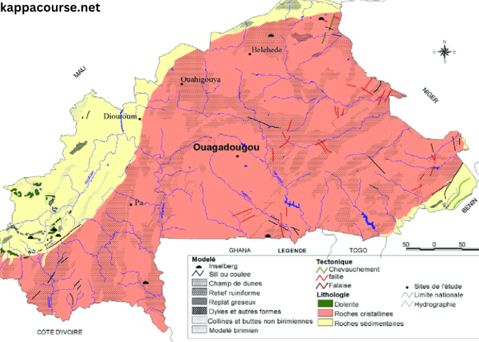 Carte Du Burkina Faso