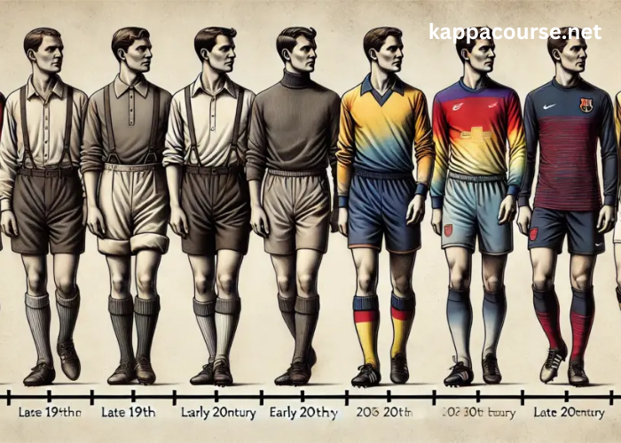 How have football kits evolved over the years?